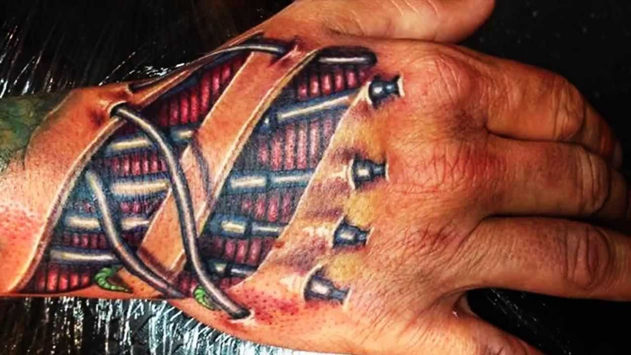 3d tattoo robot hand