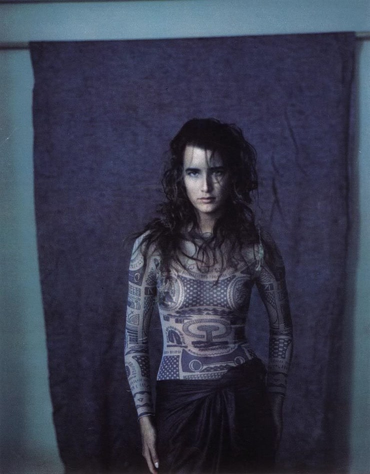 Tattoo artwork-inspired garment