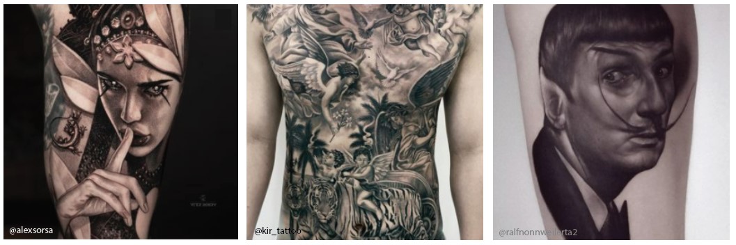 Black and Grey Tattoo Style black and grey tattoos