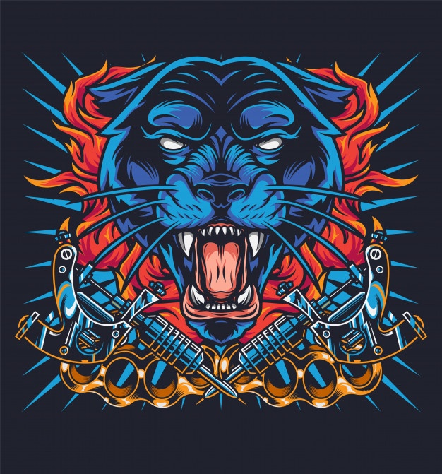 colorful-vintage-tattoo-concept_225004-1436 tattoo art created by tattoo artist