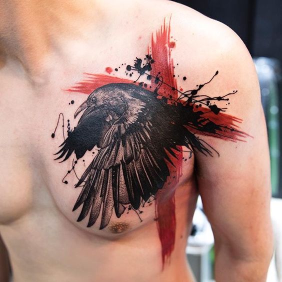 Crow Trash Polka Tattoo trash polka tattoo design
