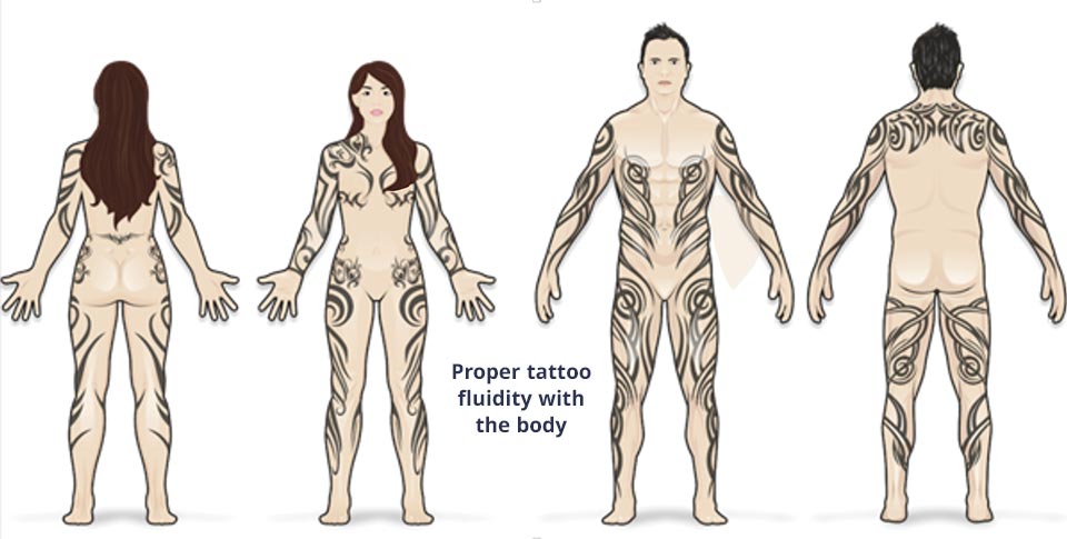 designing-tattoos-that-flow---01 tribal tattoo that flows with the body