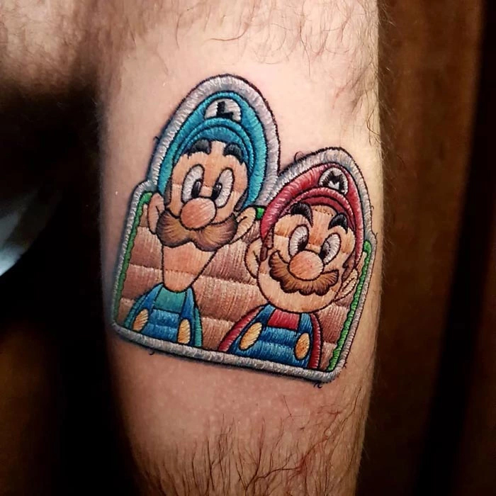 duda-lozano-tattoo-mario-luigi