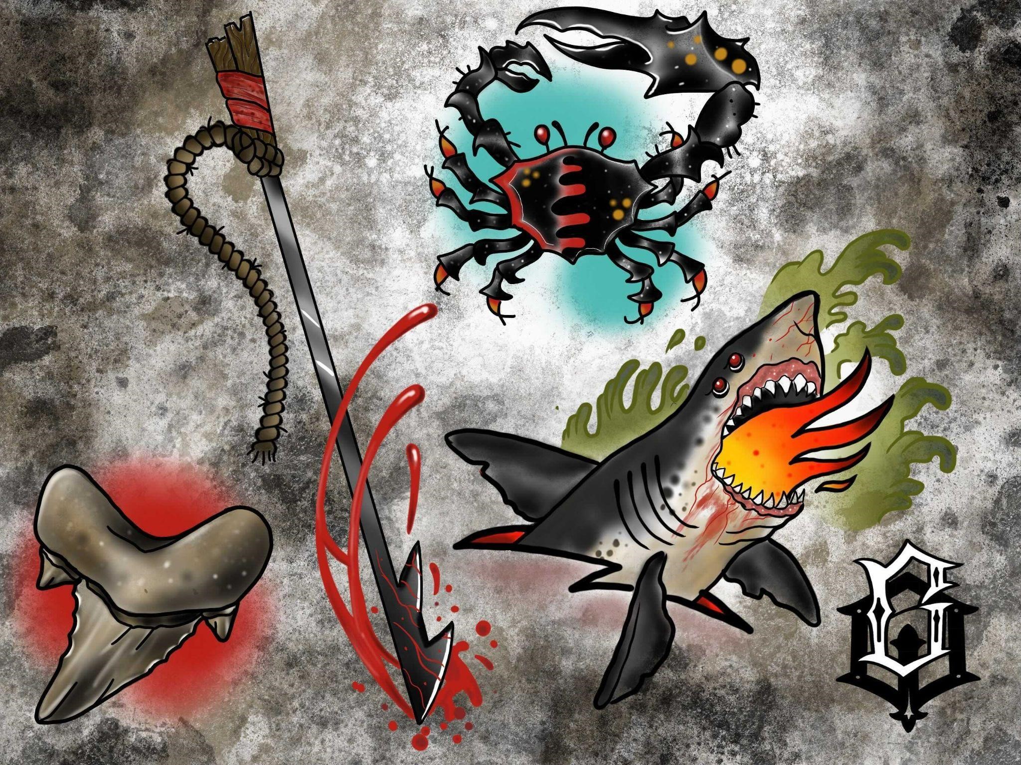 Flash designs animal bones flash sheet