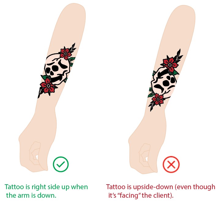 hand-tattoo-design-up-side-down most tattoo artists turn down upside-down tattoo designs