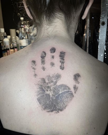 hand tattoo (handprint) hand tattoo (handprint)