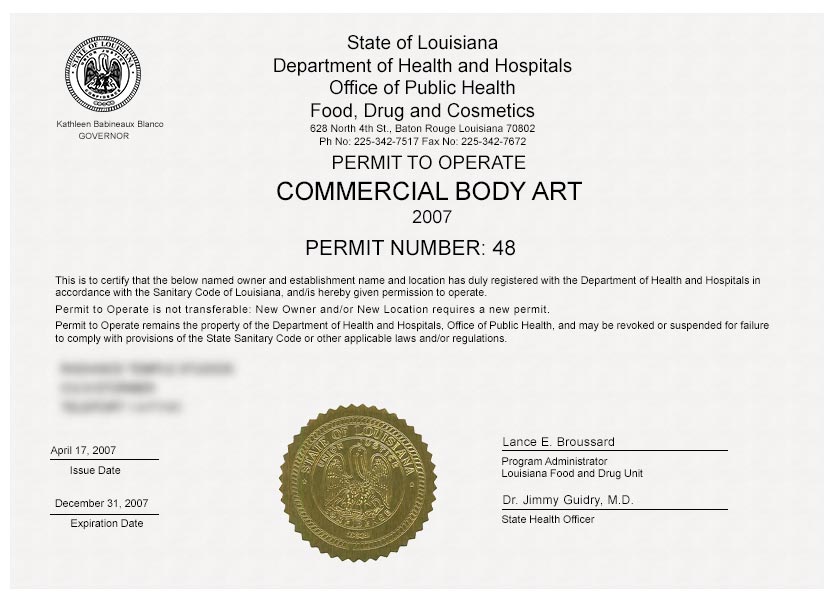 license-sample tattoo artist license