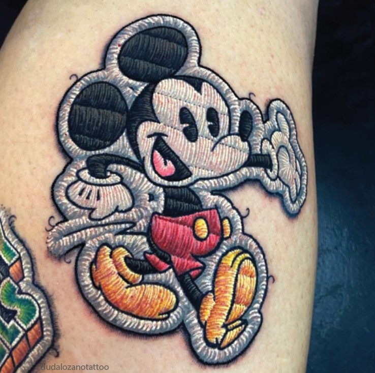 Mickey body art Mickey body art