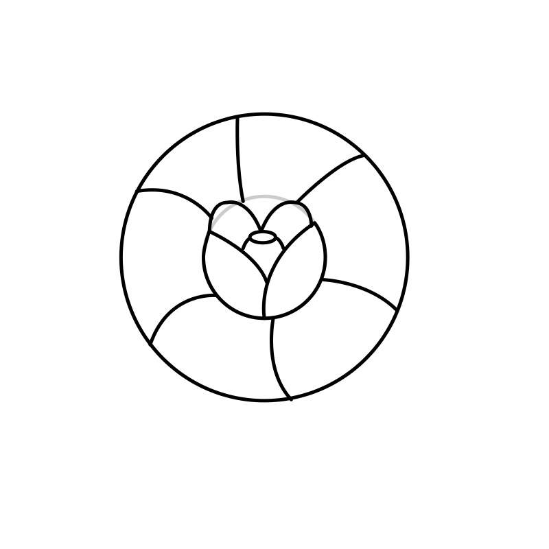 rose - 01 - Step 02 American traditional tattoo style