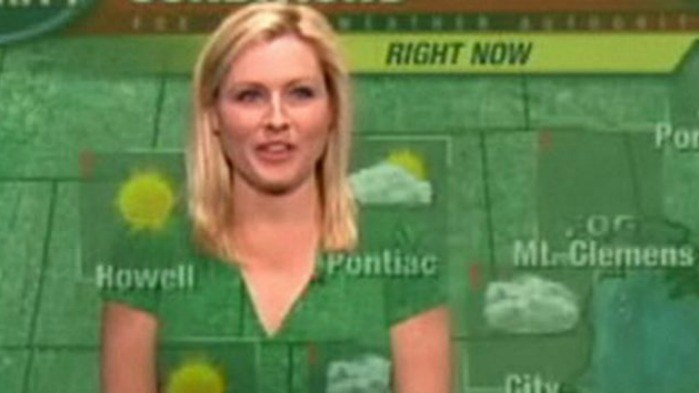 silly green screen weather