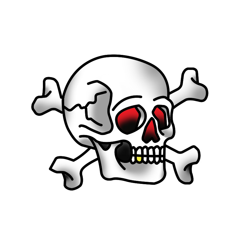 skull - 01 - Step 08 skull tattoo