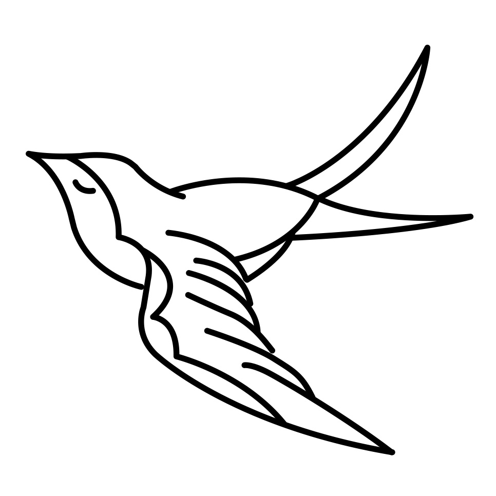 Swallow - 01 - Step 7 american traditional swallow tattoos