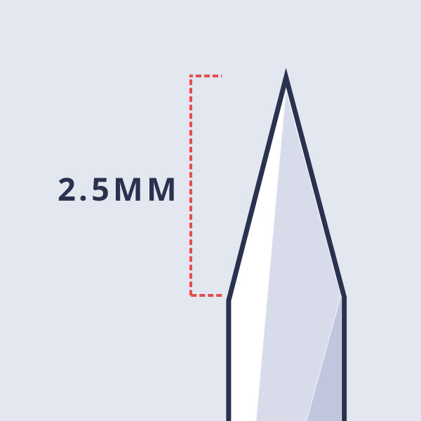 taper_25 long taper needle point