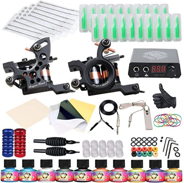 tattoo machines and tattoo ink complete tattoo kit with tattoo machines and tattoo ink