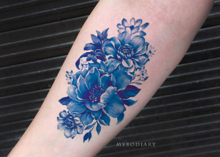 blue tattoo ink flower high quality blue tattoo ink flower