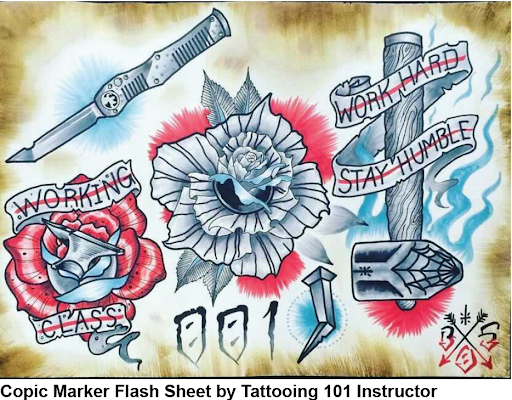 Copic Marker Flash Sheet