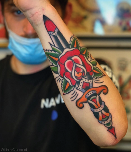 dagger tattoos american traditional dagger tattoos