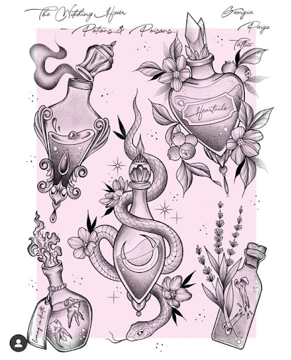 flash sheet for women potion symbols flash sheet for women