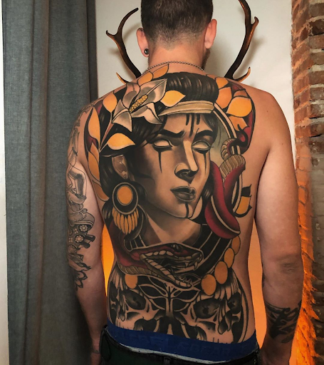 full body tattoos person with body covered in tattoos