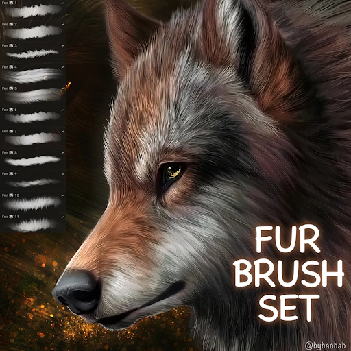 fur brush set