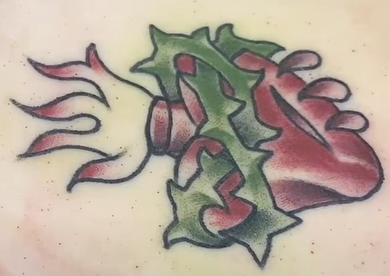 heart color tattoo 2