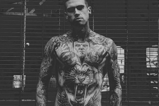 man with tattoos