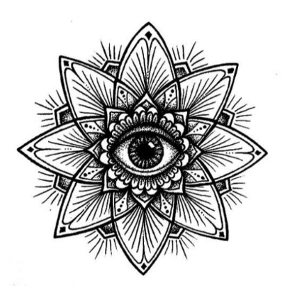 mandala with eye mandala art