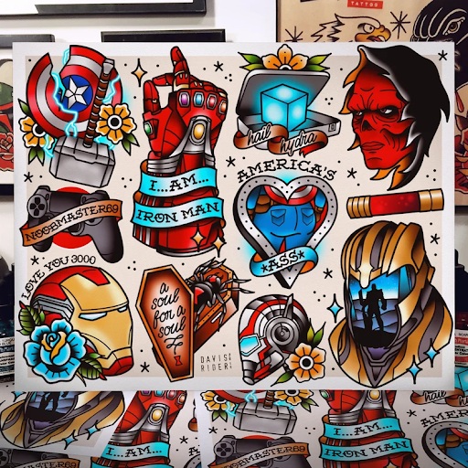 Marvel collector flash tattoos Marvel collector flash tattoos by Davis Rider