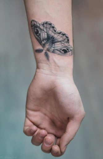 moth tattoo on wrist moth tattoo on wrist