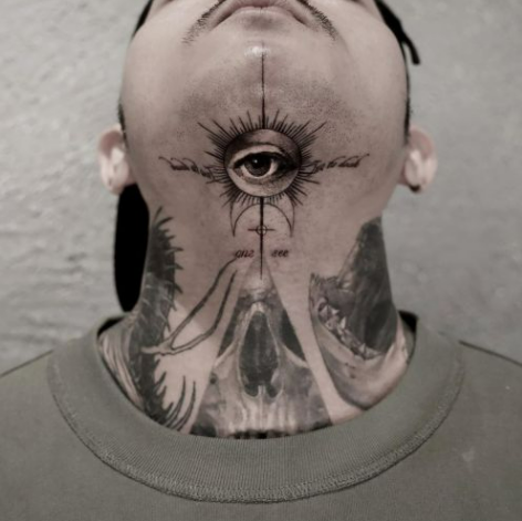 neck tattoo neck tattoo