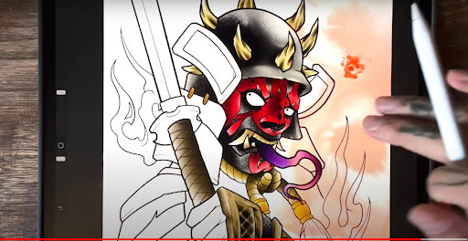 Procreate design app tattoo artist using Procreate design app