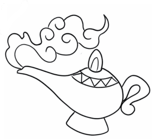 Small Aladdin Tattoo