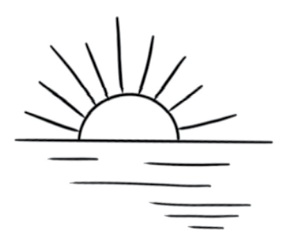 Sunshine Line Work Tattoo