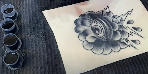 tattoo created with standard magnum tattoo needle tattoo created with standard magnum tattoo needle