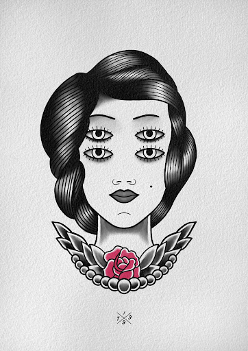 tattoo flash in traditional style by Victor tattoo flash in traditional style by Victor