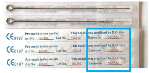tattoo needles with EO gas how to sterilize tattoo needles with EO gas