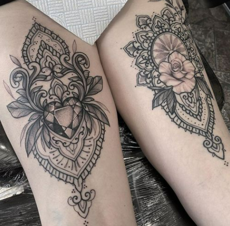 Upper Thigh Tattoo 2