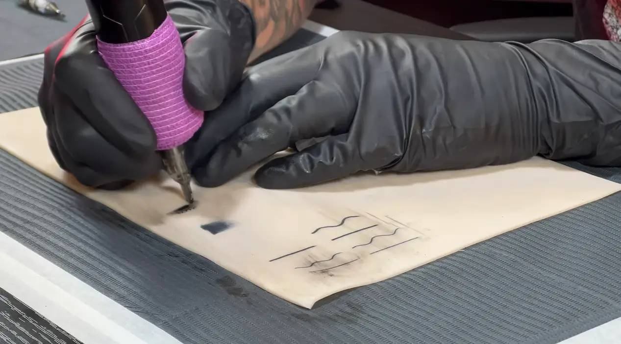 practice on fake skin