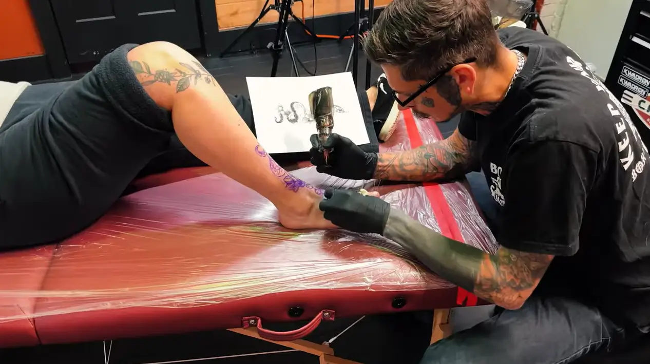 Brandon Tattooing Client