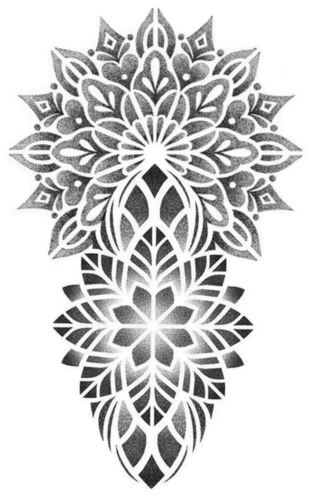 Forearm Mandala Geometric Tattoo Stencil