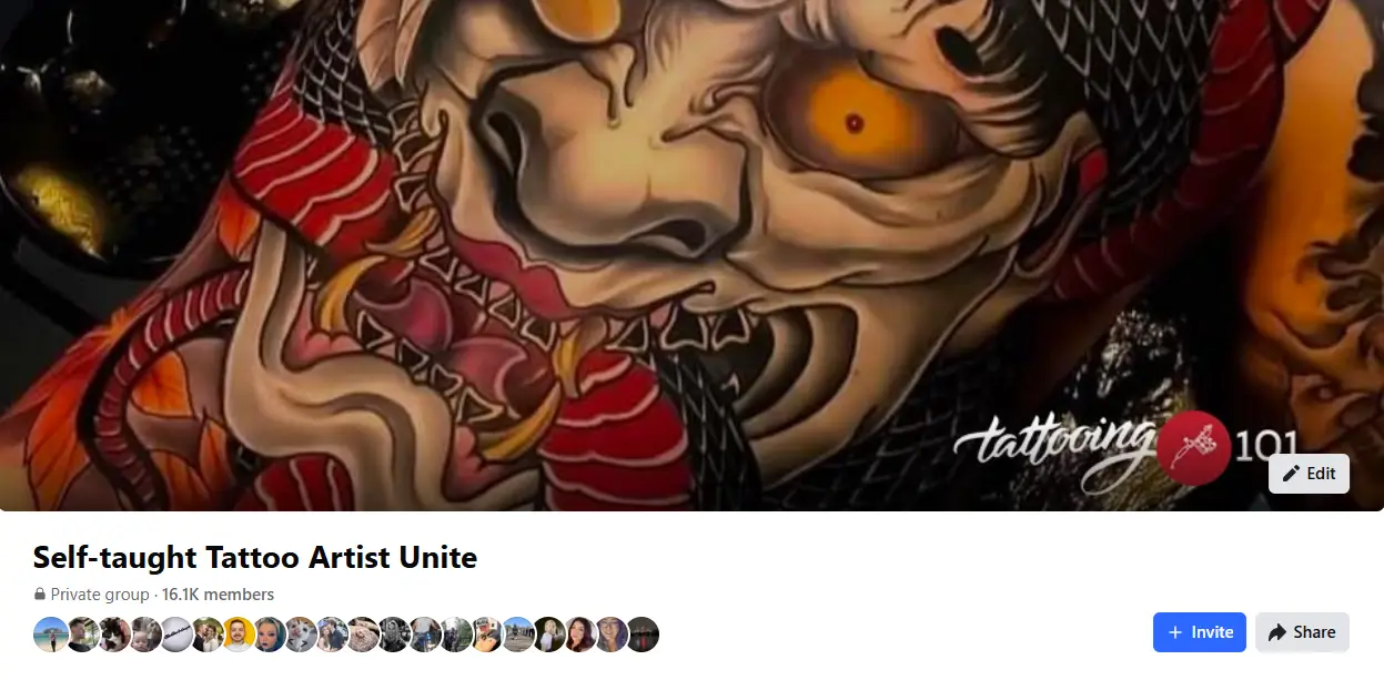 Self-taught Tattoo Artists Unite tattoo help group forum statistics