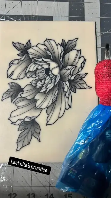 Tattoo on fake skin